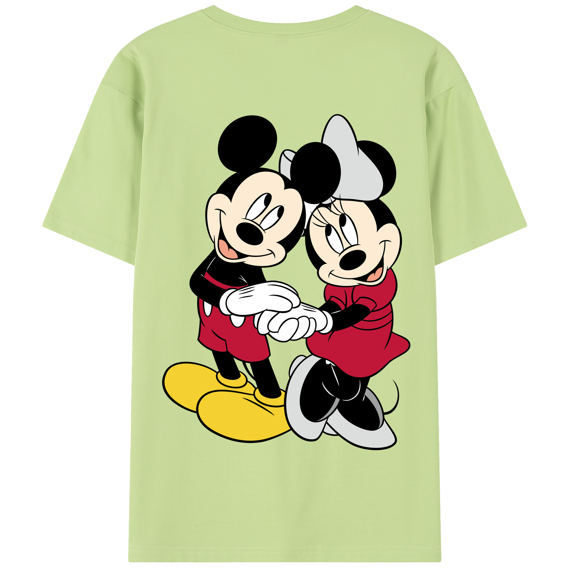 （画像用） ミッキーマウス Mickey Mouse 綿100％半袖Tシャツ（背面プリント）